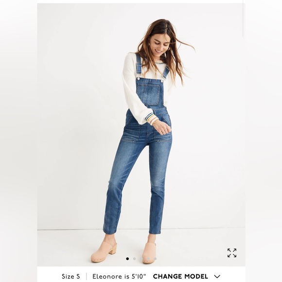 Madewell Pants - Madewell Skinny Overalls in Jansing Wash